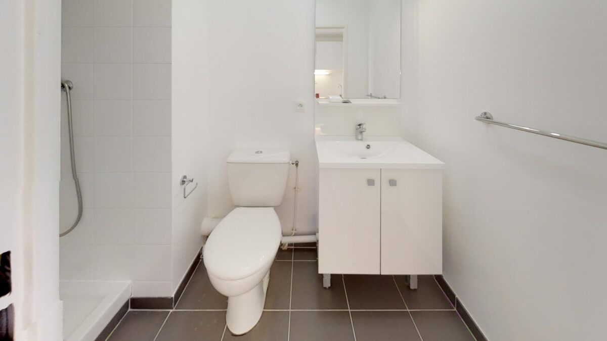 salle d'eau résidence étudiante Alpha à Aubervilliers - Arpej