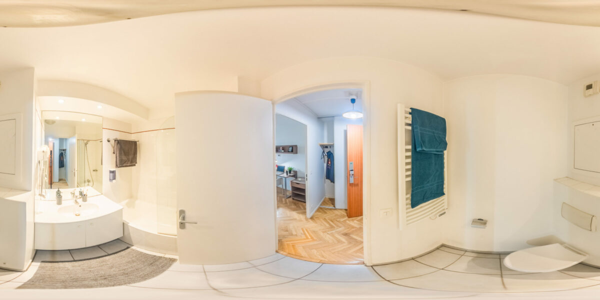 Salle d'eau résidence étudiante Jacques Henri Lartigue à Courbevoie - ARPEJ