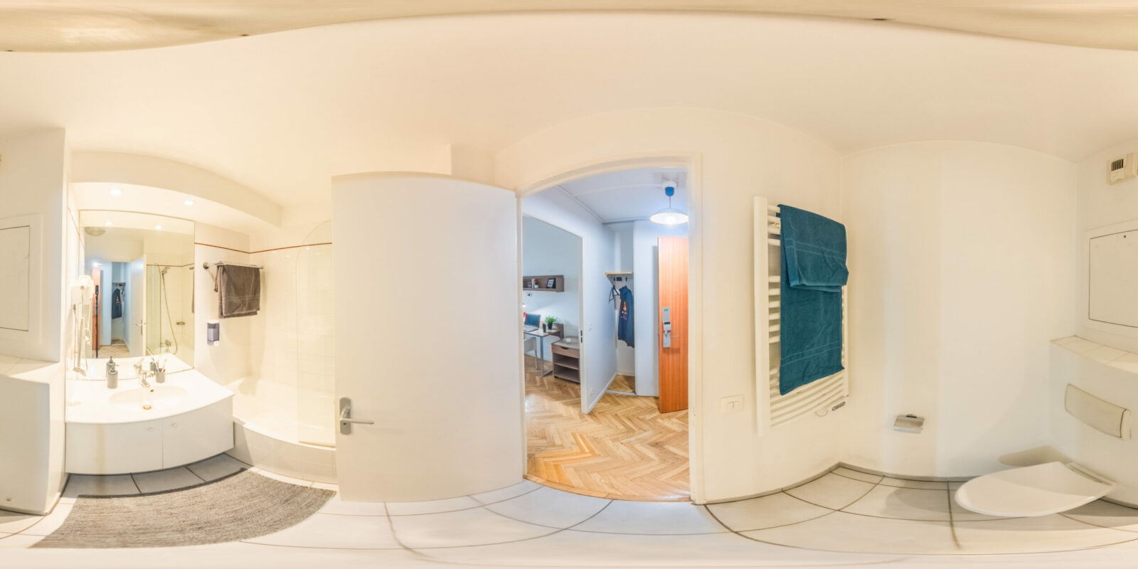 Salle d'eau résidence étudiante Jacques Henri Lartigue à Courbevoie - ARPEJ