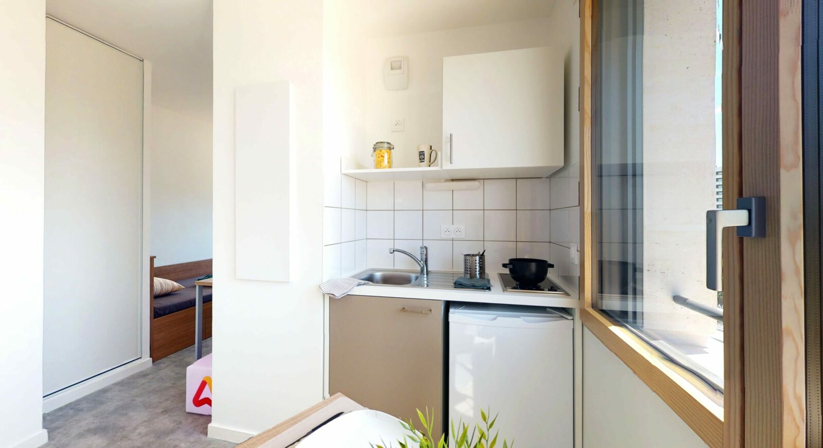 kitchenette résidence étudiante Eole à Paris 19ème - ARPEJ