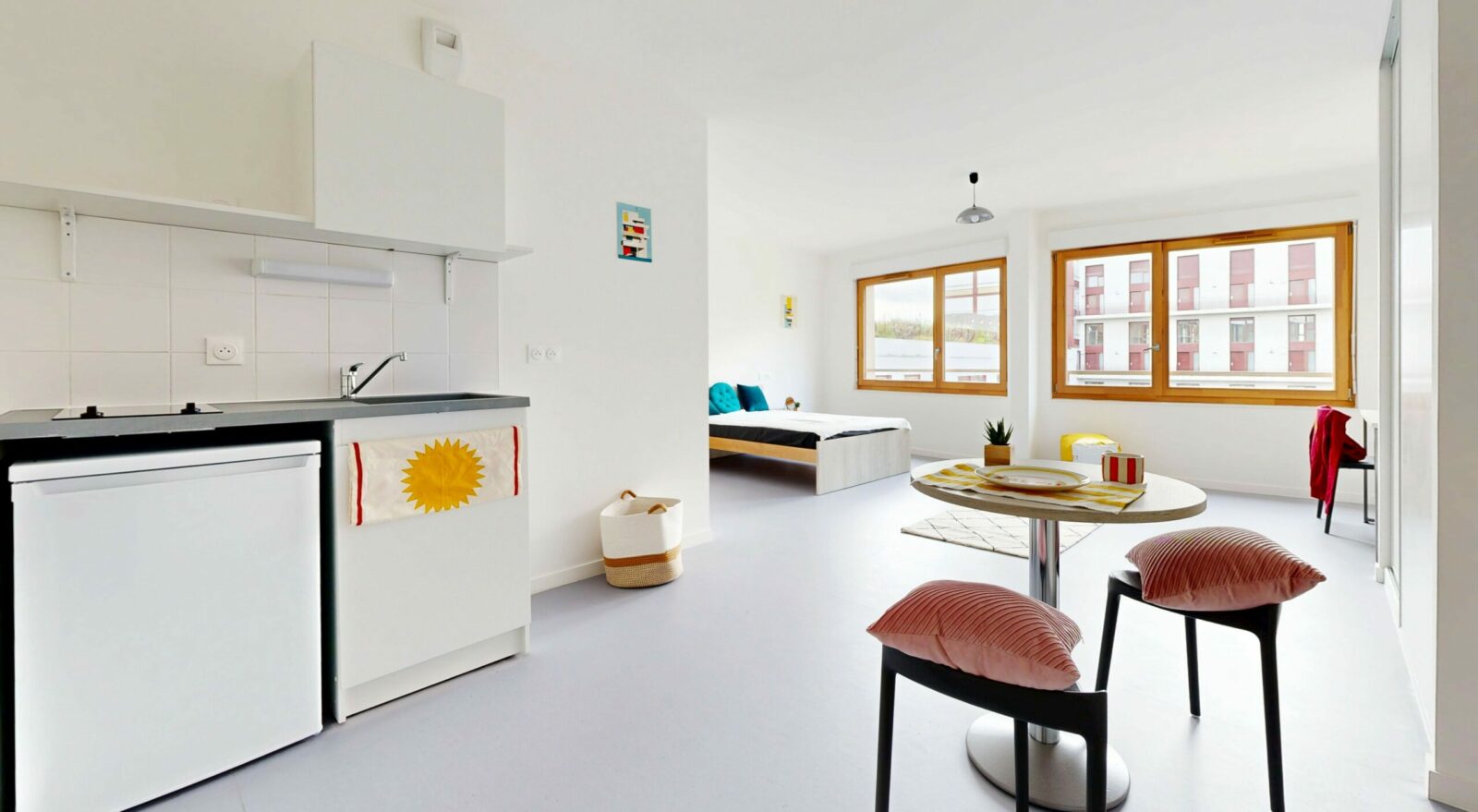 kitchenette résidence étudiante Masha Jina Amini à Saint Denis - Arpej