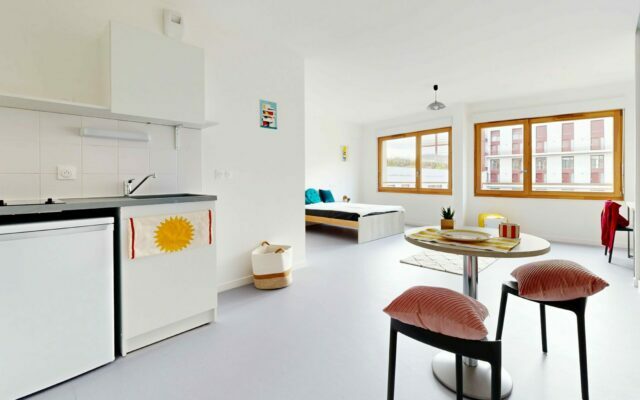 kitchenette résidence étudiante Masha Jina Amini à Saint Denis - Arpej