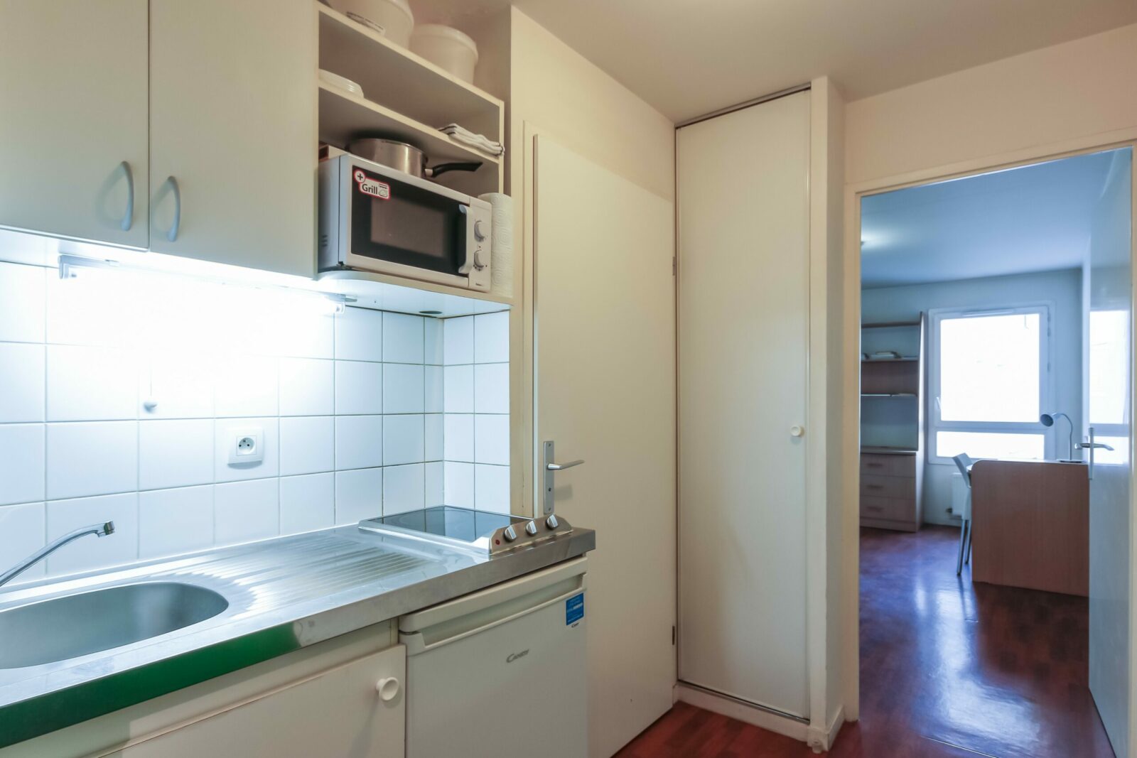 kitchenette résidence étudiante Jean François Deniau à Noisy-le-Sec - ARPEJ