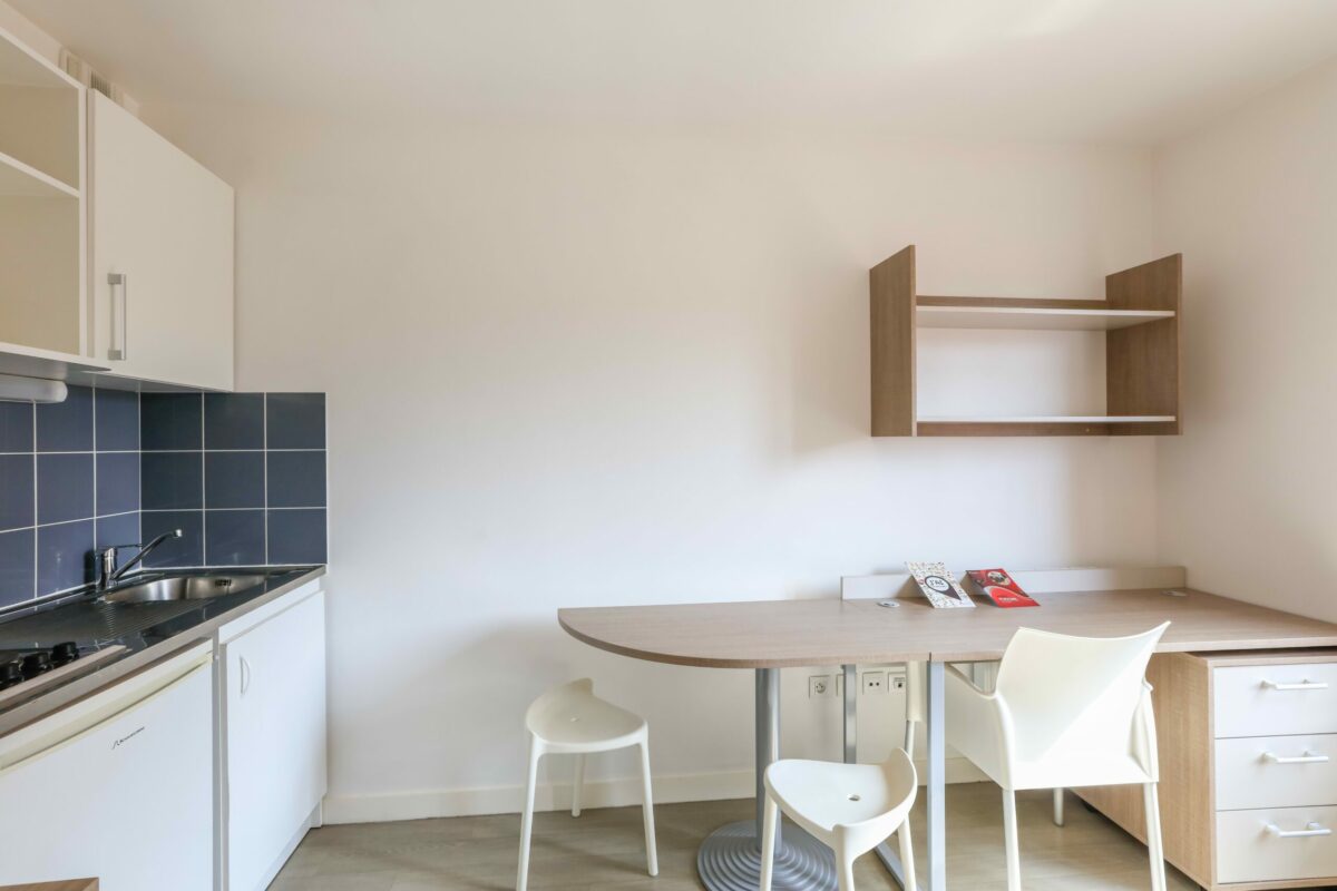 kitchenette résidence étudiante Jean Paul Goude à Saint Mandé- ARPEJ