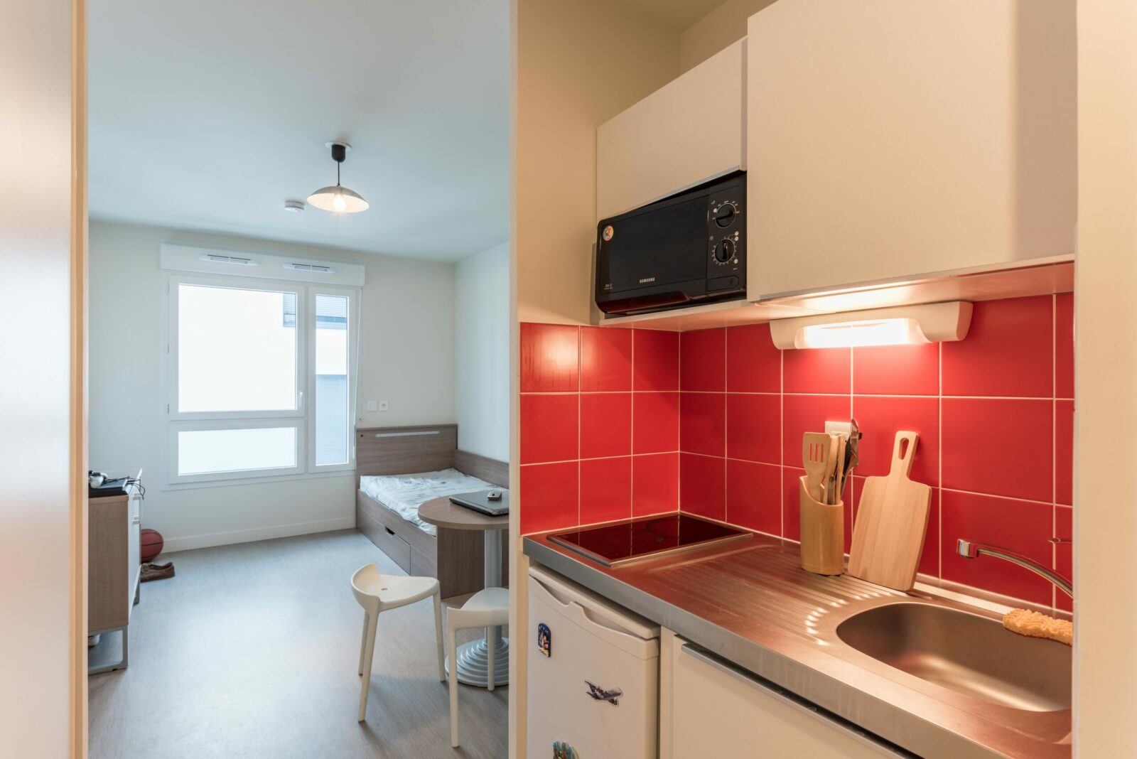 kitchenette résidence jeunes actifs Louis Faure Dujarric à Colombes -ARPEJ